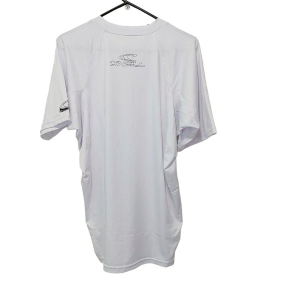 O'neill Men's Basic Skins Short Sleeve Crew White Rashguard Size XL SLIM… - Picture 3 of 12